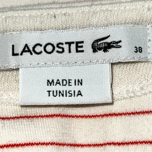 Lacoste Cream and Red Striped Top thumbnail 11