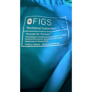 FIGS Technical Collection Scrub Pants Large Teal Blue Cargo Medical Uniform thumbnail 8