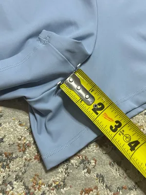 Halara SoftlyZero Airy U Neck Cap Sleeve Pocket Yoga Romper XL blue thumbnail 6