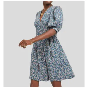 Anthropologie Mirth Caftan Perth mini dress in the Blueberry Print Medium 3031 thumbnail 3