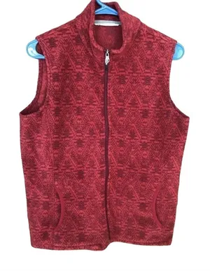 Woolrich Deep Ruby Fleece Vest thumbnail 1
