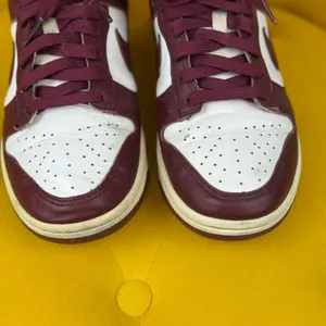 Vintage 1999 Nike Dunk Low White Team Red No Box Size 7.5 thumbnail 5