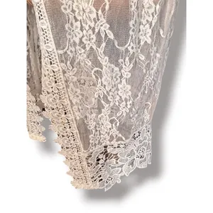 Polly & Esther Lace Duster Vest Sheer Boho Romantic Beach Western Sleeveless Layering Piece thumbnail 3