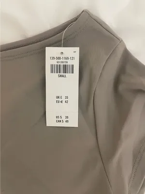 Abercrombie & Fitch Gray Taupe Short Sleeve Boatneck Bodysuit thumbnail 2