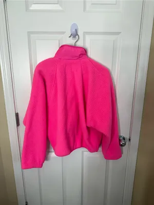 Free People Hit The Slopes Fleece Jacket in Pink S thumbnail 5