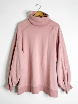 LIT Active Blush Pink Funnel Neck Sweatshirt Pullover XL thumbnail 1