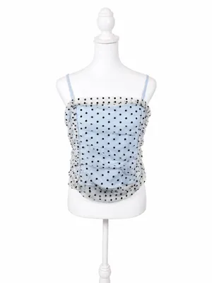 Cupshe Light Blue Polka Dot Spaghetti Strap Cami thumbnail 5