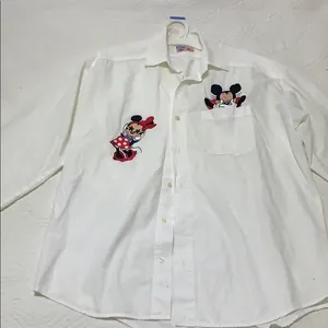 Disney Woman 90s Vintage Minnie and Mickey Blouse thumbnail 1
