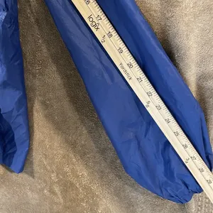Women's TOTES Rain Coat Royal Blue Hooded With Large Pocket Size L Zipper Jacket thumbnail 6