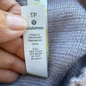 Lululemon Athletica Classic Gray Crew Neck Sweater XS thumbnail 6