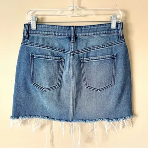 PACSUN | Blue Denim Cut-off Mini Skirt Sz 25 thumbnail 3
