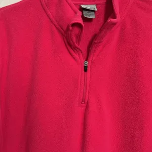 Champion women’s 1/4 zip fleece pullover - Hot Pink size XL thumbnail 2