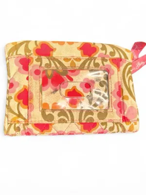 Vera Bradley Quilted Cotton Kisslock Wallet Floral Retro Kitschy Wallet 70 Style thumbnail 2