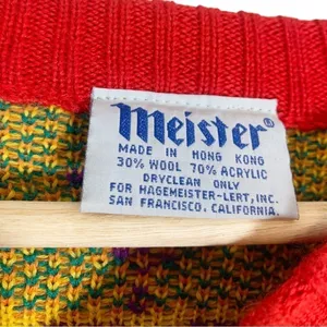 Vintage Meister Retro Southwestern Sweater Size Large thumbnail 9