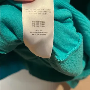 Aritzia TNA Cozy Fleece Mega Fit Green Quarter Zip Pullover Size 1 or XS thumbnail 5
