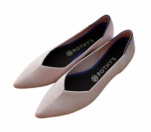 NWOT Rothy’s The Point Flats Size 9.5 Petal Pink thumbnail 1