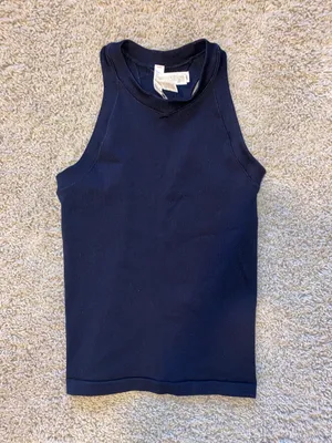 Athleta Renew Seamless Racerback Tank Navy thumbnail 4
