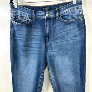 Judy Blue Catch and Release Side Slit Skinny Fit High Rise Dark Wash Denim Jeans thumbnail 7