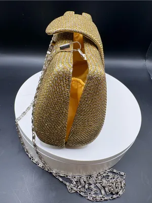 Gold Sparkle Evening Clutch thumbnail 3