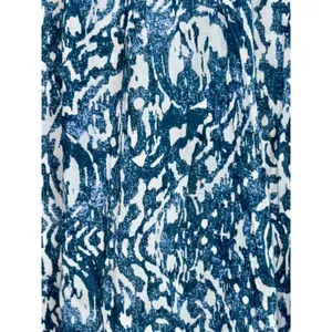 Abercrombie & Fitch Blue White Abstract Tiered Sleeveless Maxi Dress Womens Sz M thumbnail 9