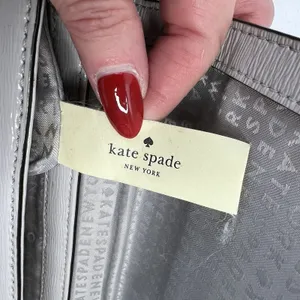 KATE SPADE Laurel Way Greer Crossbody‎ Shoulder Bag Gray Leather Crossbody Strap thumbnail 13