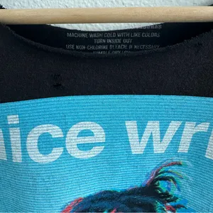 Black Juice WRLD Off The Shoulder Destroyed Tee Size M thumbnail 6