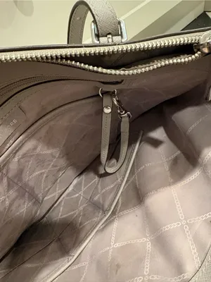 Michael Kors Ciara Large East West‎ Top Zip Saffiano Leather Tote Bag in Grey thumbnail 8