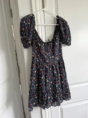 Abercrombie Puff Sleeve Mini Dress thumbnail 2