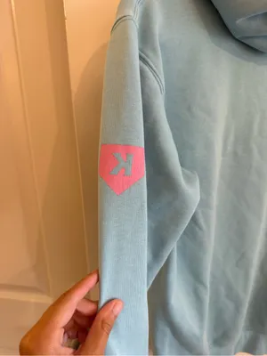 Pitchers Only PO Klub Blue & Pink Oversized Hoodie Size Small thumbnail 5