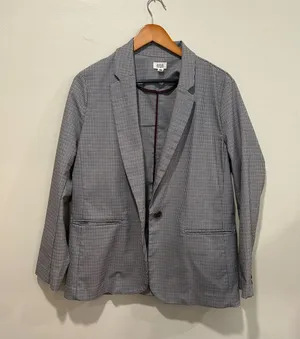 Houndstooth print blazer Gray Size M thumbnail 1