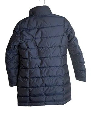 Brooks Brothers Navy Quilted Long Down Puffer Coat 2 thumbnail 3