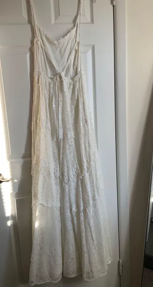 Lulus White Lace Maxi Dress thumbnail 4