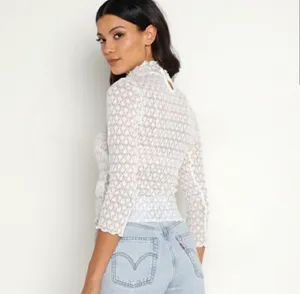 For Love & Lemons Tracy White Lace Blouse thumbnail 2