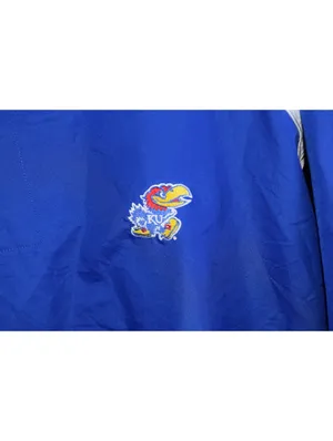 Adidas Kansas Jayhawks KU 3/4 Sleeve Pullover Zip Polyester Jacket Size 4XL thumbnail 6