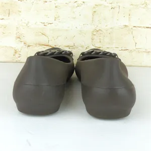Crocs Gianna Chain Link Ballet Flats Womens 7 Brown Slip On Lightweight Comfort thumbnail 6