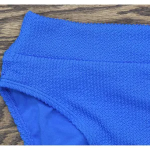 NEW Salt + Cove Banded High-Waist Swim Bikini Bottoms Cosmic Cobalt Blue S thumbnail 7