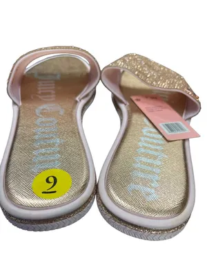 Juicy Couture wms gold crystal sparkly sandals shoes sz 9 SKU 10-071 thumbnail 10