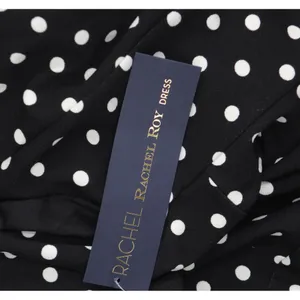 NWT RACHEL by Rachel Roy Polka Dot Harland Printed Halter Dress Black / White M thumbnail 7