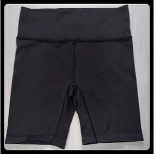 DSG Bike Shorts Women Medium Black Ribbed High Rise Athletic Activewear thumbnail 1