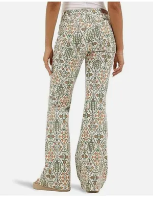 NWT Wrangler Fierce Flare High Rise JEANS Size 12 X 32 Green Vintage Garden Y2K thumbnail 3
