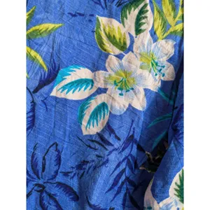 White Stag Pants Retro Beach Print Rayon Blue Size Large 36/38 thumbnail 6