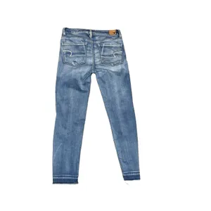 American Eagle Super Stretch Hi-Rise Jegging Crop Distressed Jeans Size 2 Long thumbnail 2