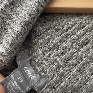 Aerie Charcoal Gray Super‎ Soft Ribbed Turtleneck Sweater thumbnail 4