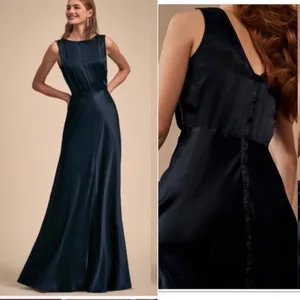 BHLDN Anthropologie Ghost London Alexia Dress‎ Womens Size Medium Blue NEW *FLAW thumbnail 2