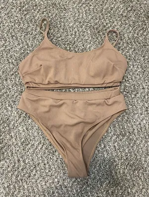 Brown Hugh waisted bikini Size M thumbnail 1