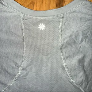 Athleta 54023 long sleeve grey under layer top size large compression‎ workout thumbnail 8