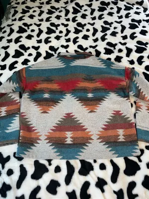 Women’s Blue B Aztec Jacket thumbnail 2