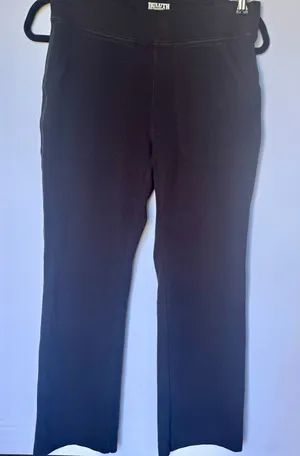 Duluth Trading NoGA Naturale Pants Women's S x 29 Black Stretch Pull On thumbnail 1