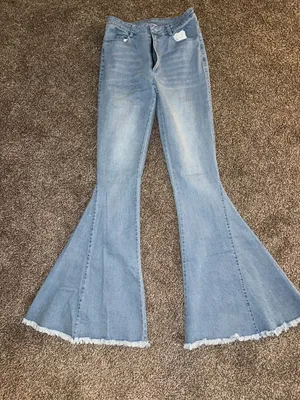 Chrysanthemum Blue Flare Jeans thumbnail 1