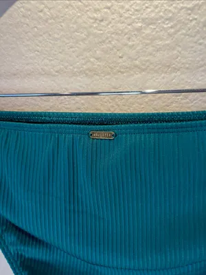 Hollister Women’s Jade Green Ribbed Bikini Bottoms Size Small thumbnail 5